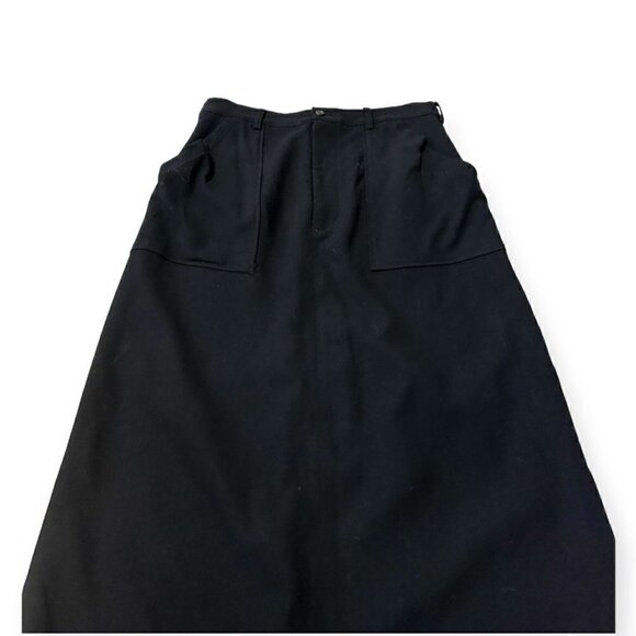 Vintage Y’s Yohji Yamamoto Black wool midi skirt, One size - Picture 6 of 12